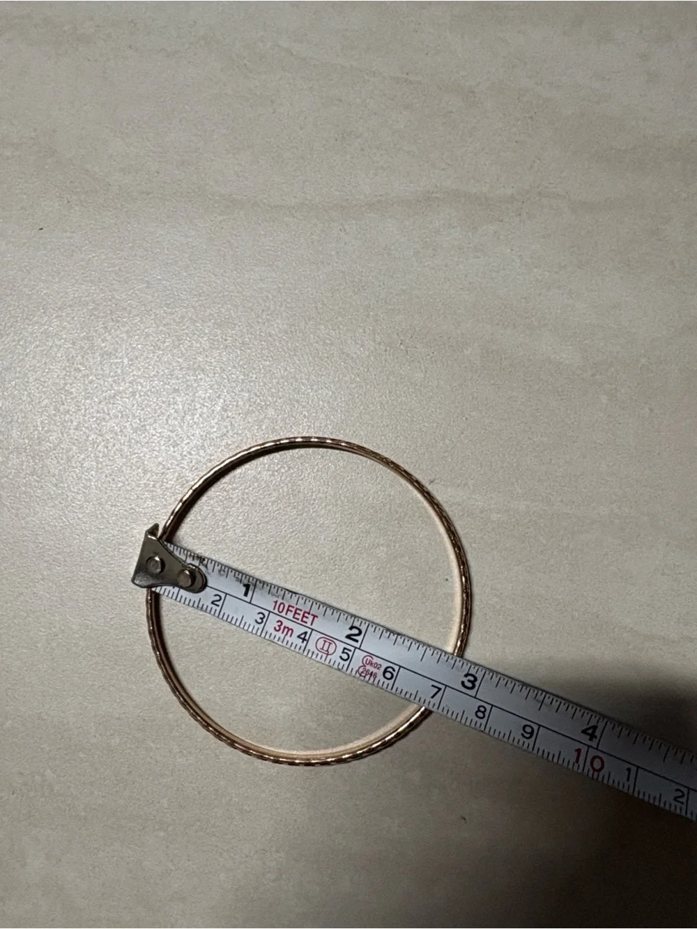 Textured Gold Women's Bangle Bracelet